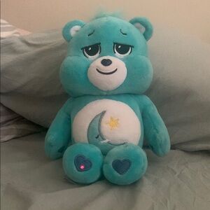 Care Bears Teal Stuffed Animal with Moon and Star
